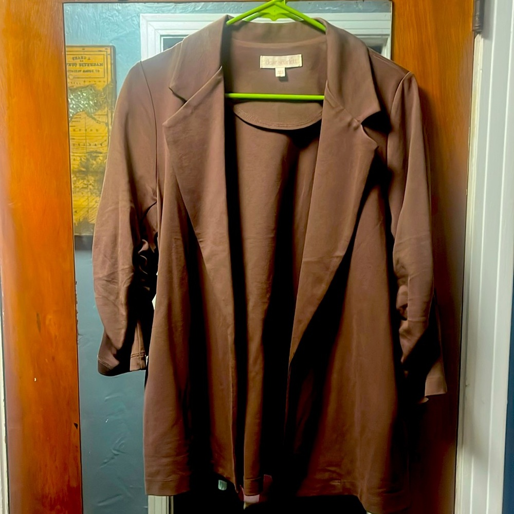 Chocolate brown blazer